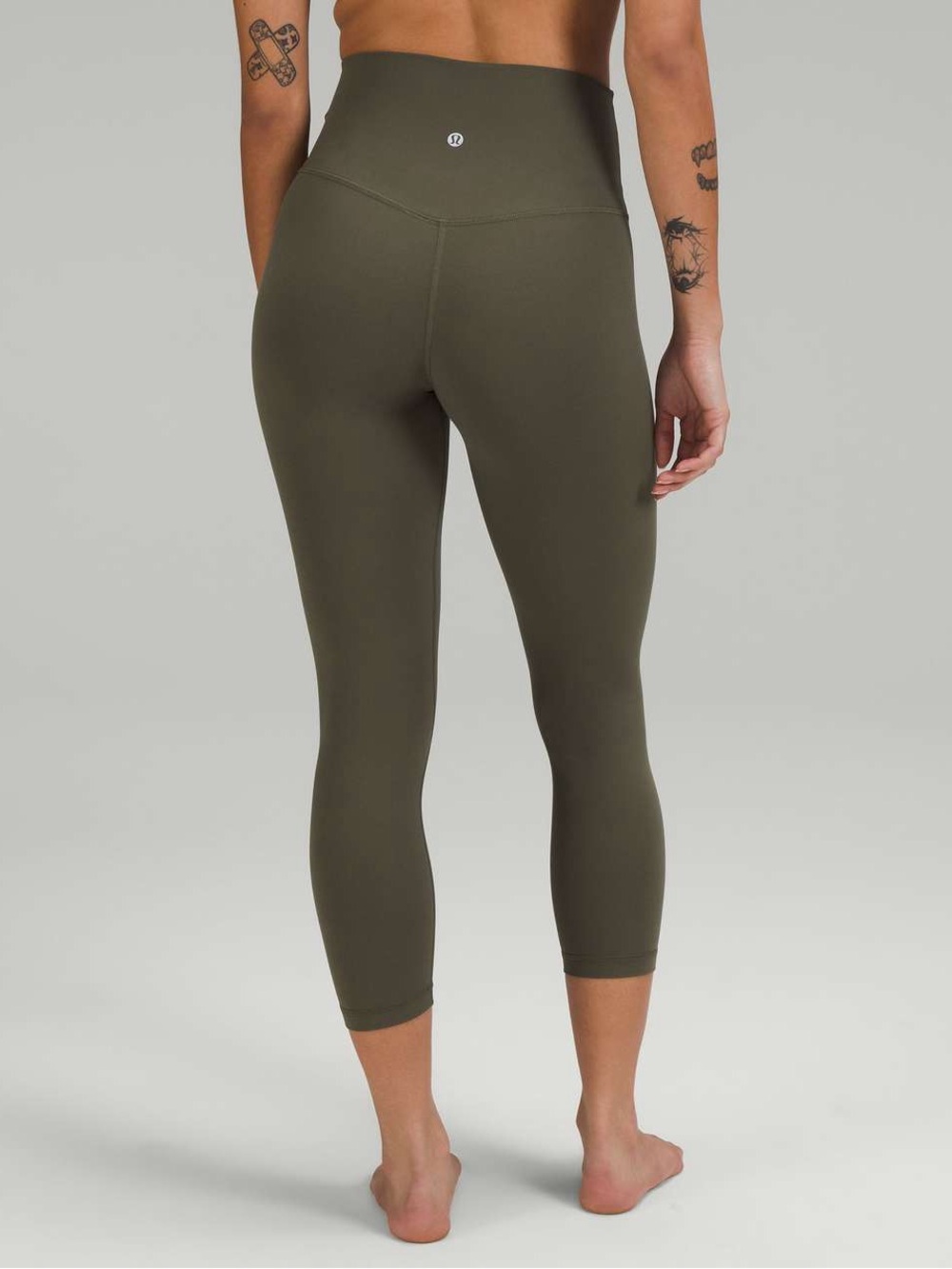 Lululemon Olive Green Cropped Legging 4